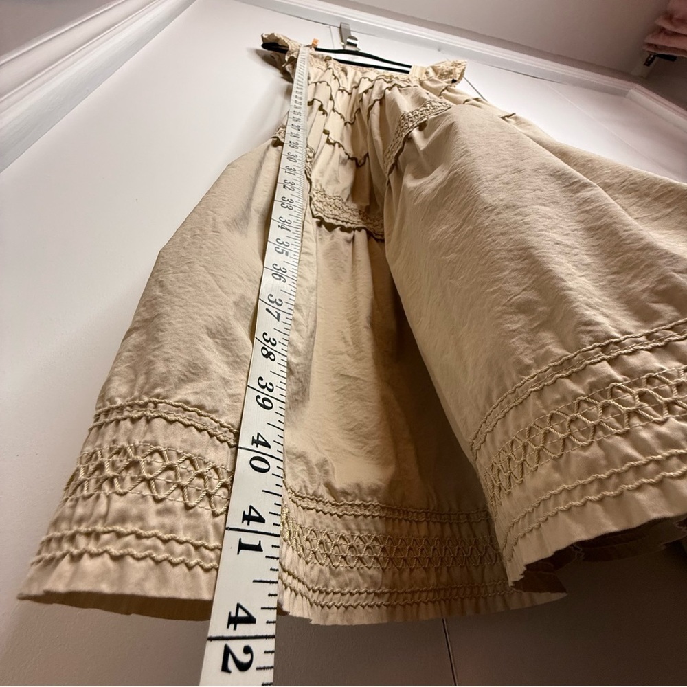Karlie Tiered Midi Dress in Khali Tan size S - Picture 9 of 10